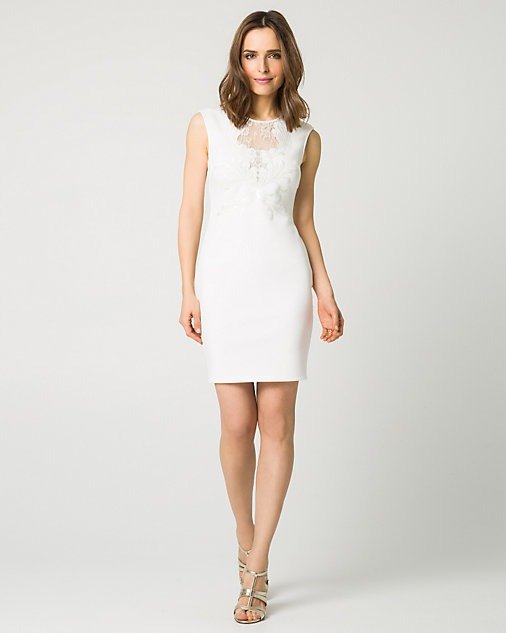 白色刺绣小礼服