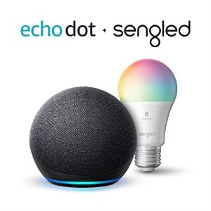 Prime专享Echo Dot 4代智能音箱 +免费智能灯泡