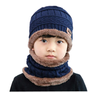 ZZLAY 加绒加厚 儿童冬季帽子 围巾2件套 反季清仓可以囤一囤