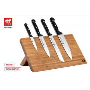 11.11独家：45折+9折优惠 双立人TWIN Chef 磁铁置刀板+刀具5件套€99.95