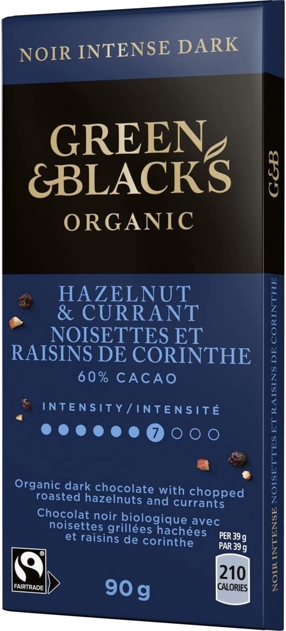 GREEN & BLACKS 60% 榛仁葡萄干有机巧克力