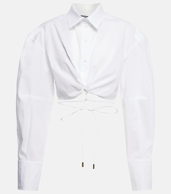 La Chemise 白色绑带衬衫