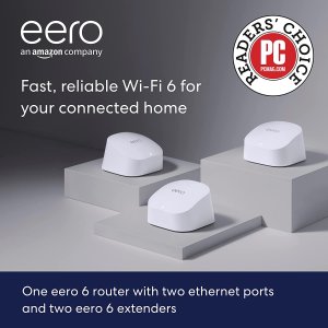 Amazon eero Pro mesh Wi-Fi 6系统 全屋覆盖无线网络