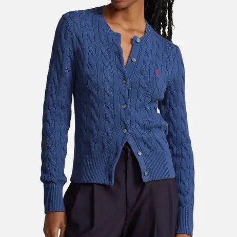 Polo Ralph Lauren 麻花针织开衫 蓝色
