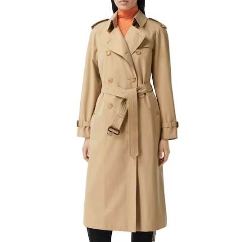 The Long Kensington Heritage Trench Coat in Honey - Women