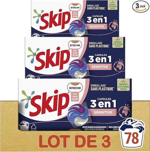 Skip 洗衣凝胶 26个*3盒