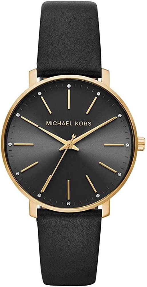 Michael Kors Damenuhr PYPER, 38 mm Gehausegrosse, Dreizeigerwerk, PVC-Armband