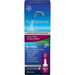 $5.23(原$10.49)。HydraSense 桉树鼻喷雾剂 效缓解感冒/鼻窦炎/鼻腔充血