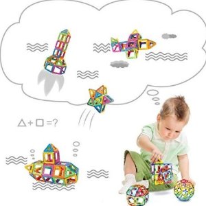 CHanvi 儿童彩色磁性建筑玩具80片