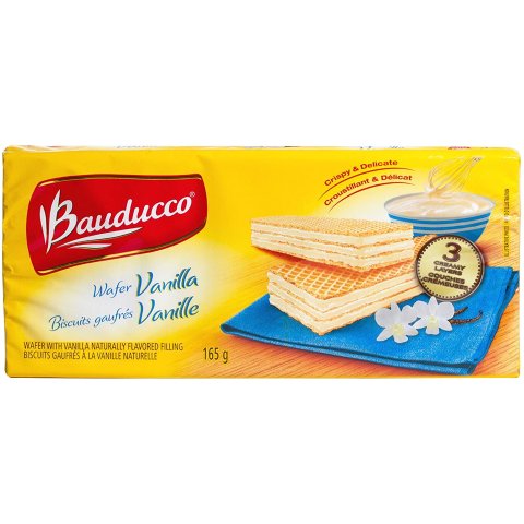 Bauducco 夹心三层威化饼干165g 香草味