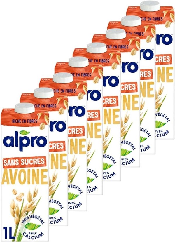 Alpro 无糖燕麦奶 1L*8盒