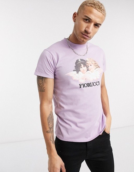 vintage ang香芋紫天使T恤