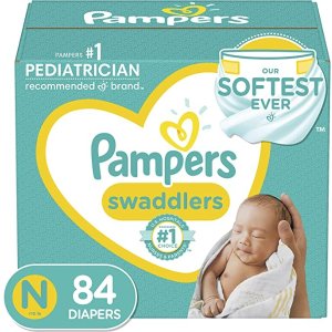 Pampers$0.29/每片Swaddlers纸尿裤 84片，Size N