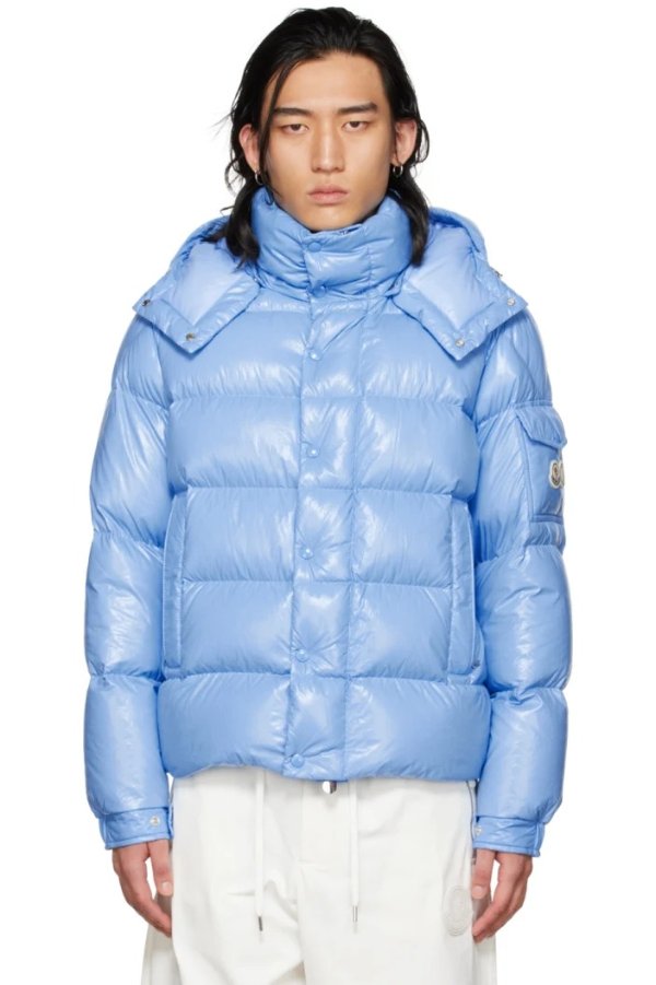 Blue Moncler Maya 70 羽绒服