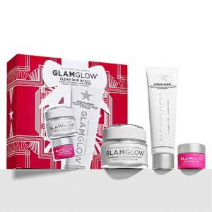 Glamglow 格莱美发光面膜套装 含50g正装白罐面膜、洁面矿泥