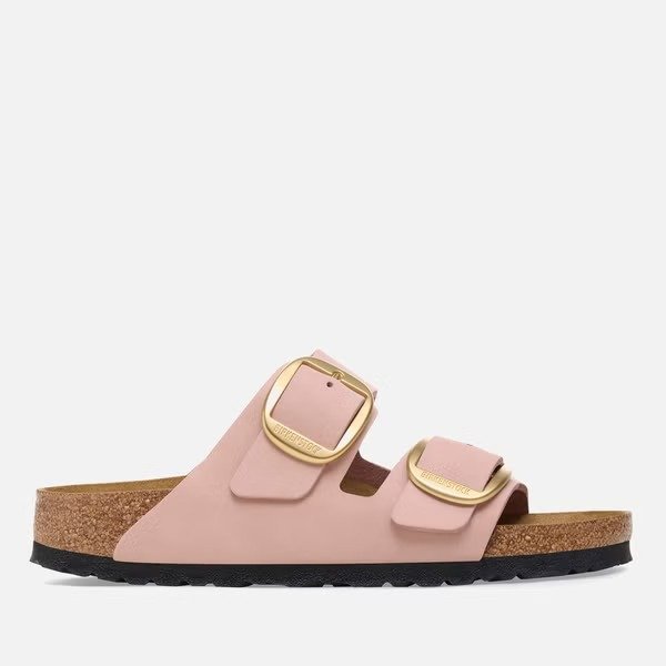 脏粉色麂皮凉鞋