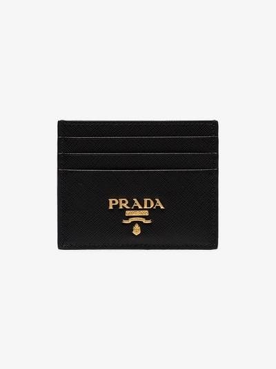 black gold logo card holder