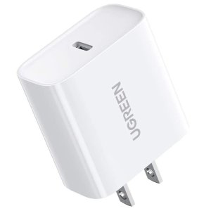 史低价：UGreen 20W USB-C-lightning 快充充电器