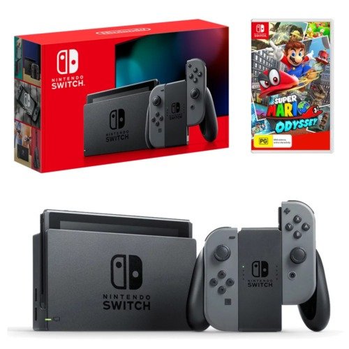 Switch 灰色 +Super Mario Odyssey Bundle套装