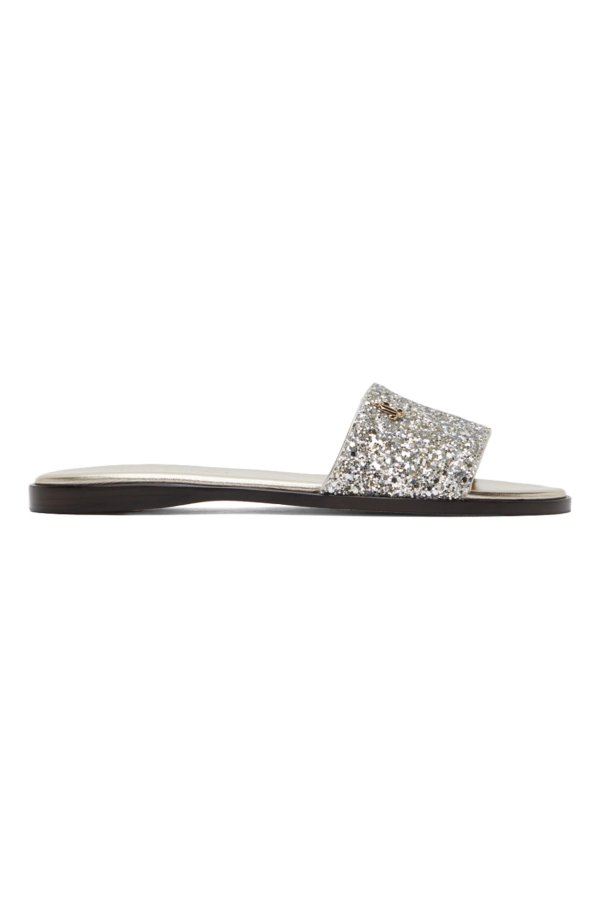 Silver Minea Flat Sandals