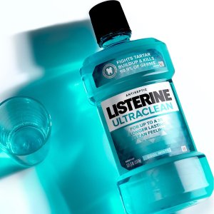 低至€4.25/瓶 超多功效味道选择Listerine 李施德林漱口水 去除细菌、病毒 持久清新口气