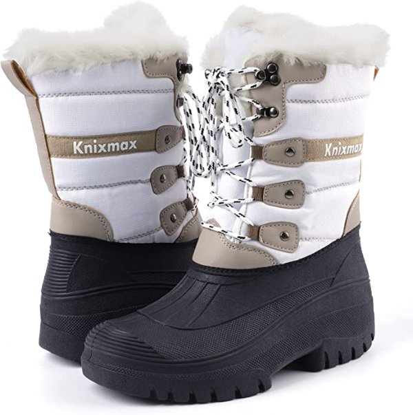 Knixmax 女式冬季雪靴 