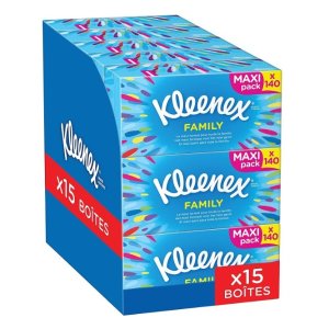 Kleenex 超值家庭装纸抽史低 15盒仅€17.76
