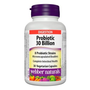 Webber Naturals 300亿活性益生菌 30粒 守护肠胃健康
