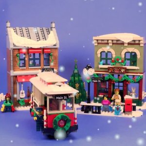 10/7上市 €99.99收新品预告：LEGO官网 节日大街 10308 圣诞气氛组驾到