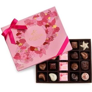 Godiva 粉色花朵巧克力礼盒20粒装清仓特卖