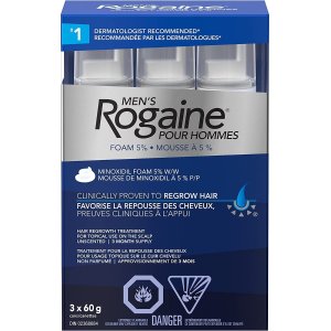 会员日狂欢价：Rogaine 米诺地尔泡沫x3瓶装 皮肤科医生推荐