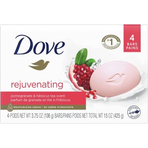 Dove 红石榴 芙蓉茶香皂 106g 4块 持久留香 温和洁净