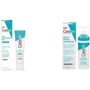 CeraVe适用于炎症后色素沉着的易长痘皮肤视黄醇精华30 ML+抗瑕疵护理凝露40 ML