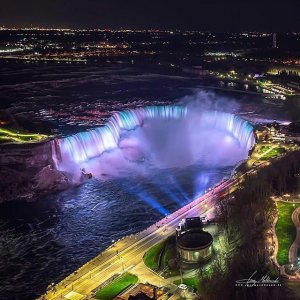 Niagara Falls 尼亚加拉瀑布 打卡冬季户外灯光节