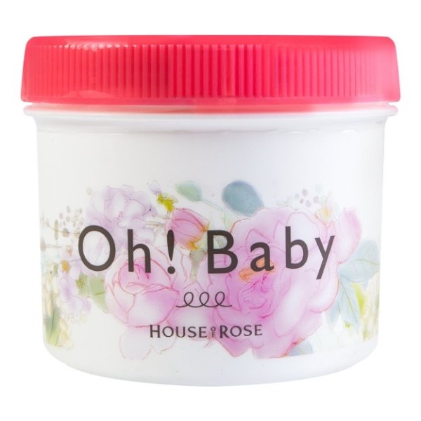 日本HOUSE OF ROSE OH!BABY 玫瑰去角质磨砂膏 混合花香 350g