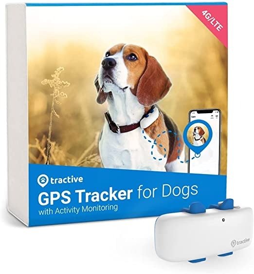 Tractive 防水GPS狗狗追踪器，白色-超新型号