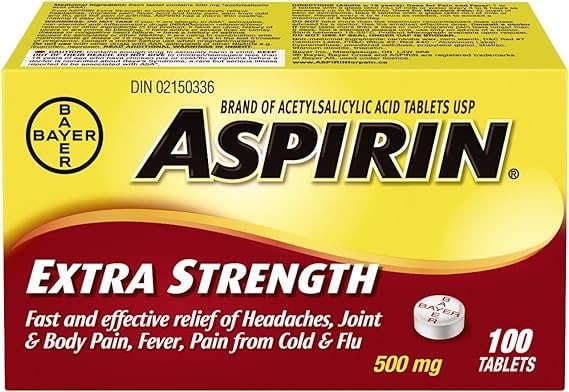 阿司匹林 强效版 500 mg 100粒