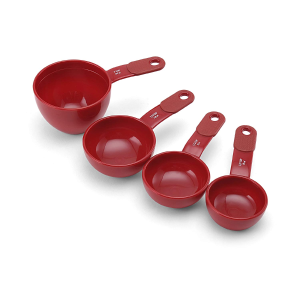 史低价：KitchenAid 经典量勺套组 4个装 红色 精准你的食量