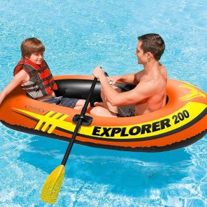 Intex Explorer 双人充气橡皮艇清仓价，说走就走的划水之旅