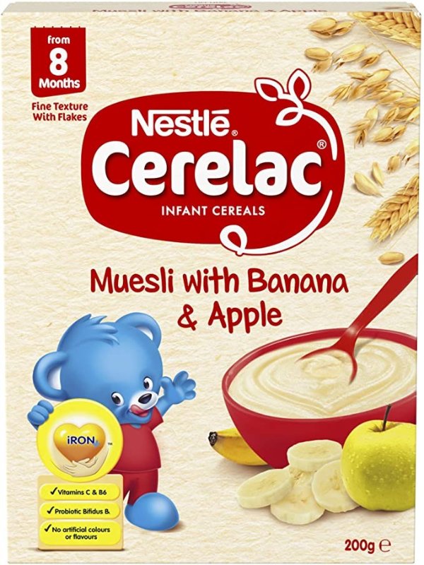 Nestle 香蕉苹果牛奶什锦米糊 3 (6 x 200g)
