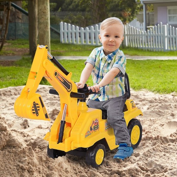 HOMCOM 3合1儿童玩具挖土机