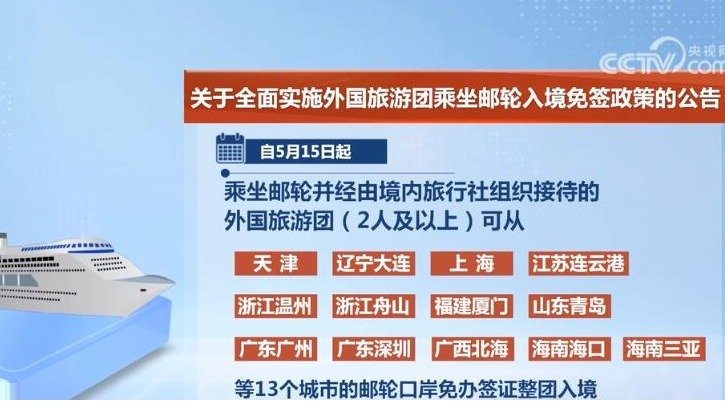 中国出入境政策最新消息 - 5月15日开始实施！外国旅游团邮轮中国入境免签