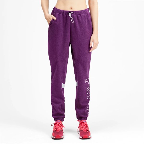 紫色运动裤