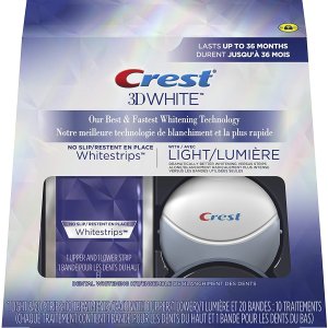 Crest3D美白牙贴+冷光美牙仪组合装 get牙齿白到发光的小秘密