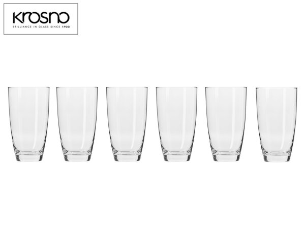 Set of 6 Krosno 500mL 玻璃杯套装