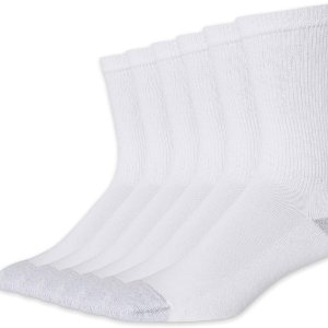 🥬白菜价🥬：Hanes 男士棉袜 6双装 量贩装更划算 吸湿排汗