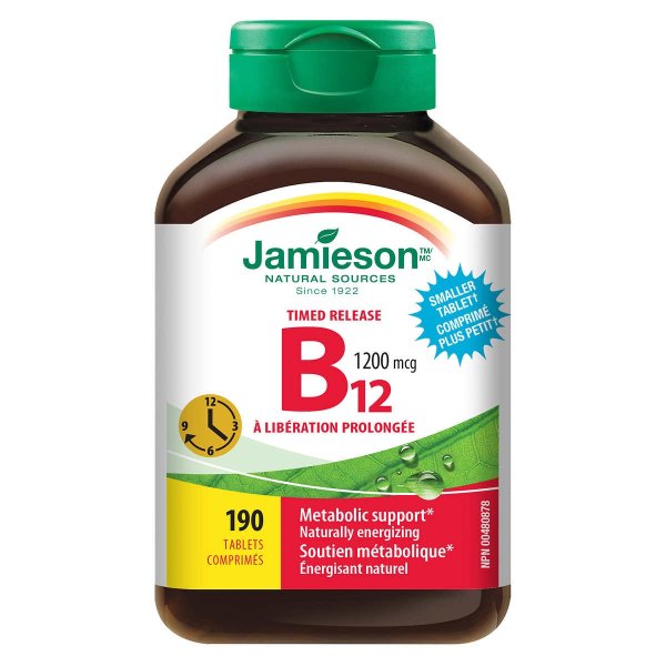 Jamieson 维生素B12 1200 mcg, 190片