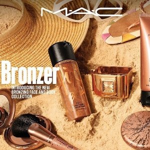 上新：M.A.C 新系列 Bronzer 收压纹碎钻眼影、金闪唇蜜