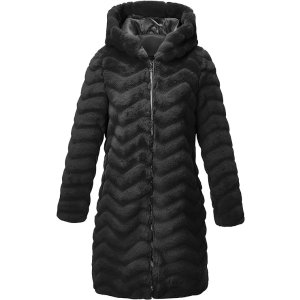 💥史低价💥：RISISSIDA  毛毛绒长款外套！超级保暖