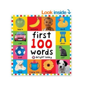 销量冠军！Big Board First 100 Words 宝宝一百个单词硬板书